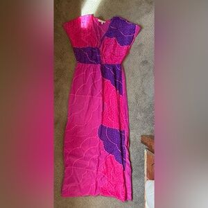 Trina Turk pink and Purple Maxi Dress